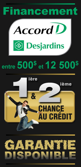 Financement Accord Desjardins auto usagé économique Lévis